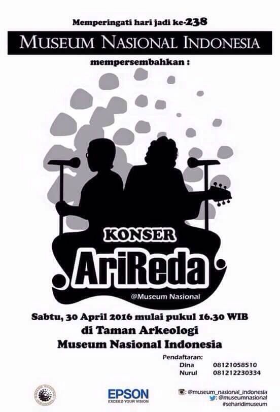 Konser AriReda di Museum Nasional Indonesia