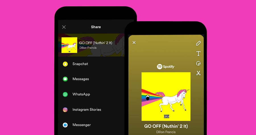 Kolaborasi Ciamik Spotify dan Snapchat